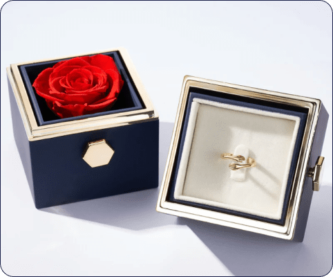 Rose Box & Hug Ring