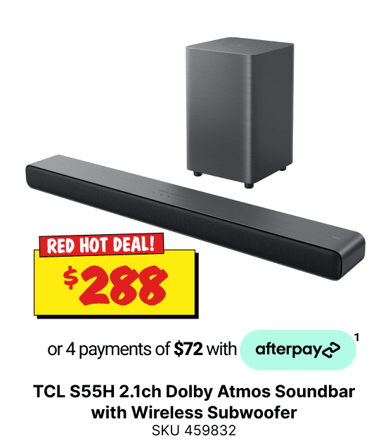 TCL S55H 2.1ch Dolby Atmos Soundbar with Wireless Subwoofer