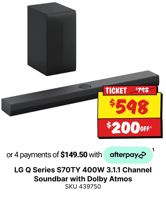 LG Q Series S70TY 400W 3.1.1 Channel Soundbar with Dolby Atmos