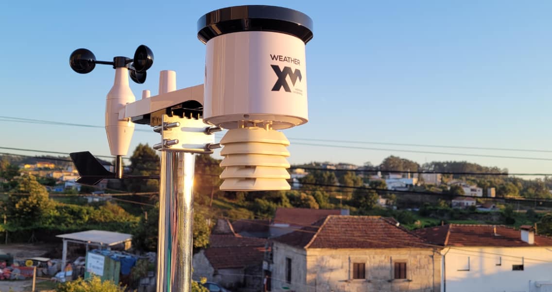 WeatherXM map showing targeted rollout areas