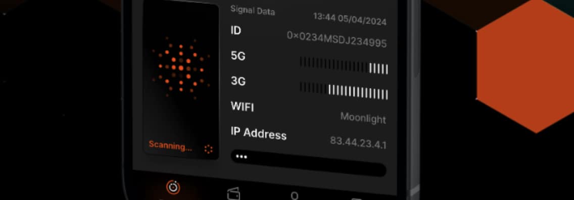 375AI Go app mapping cellular and WiFi signals