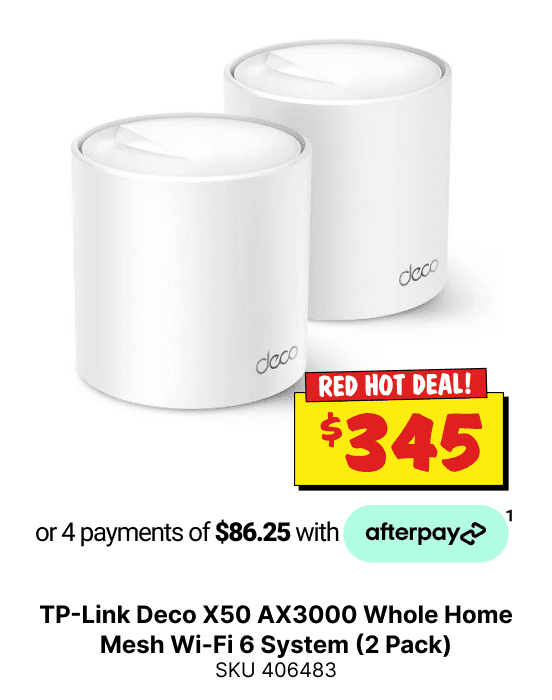 TP-Link Deco X50 AX3000 Whole Home Mesh Wi-Fi 6 System (2 Pack)