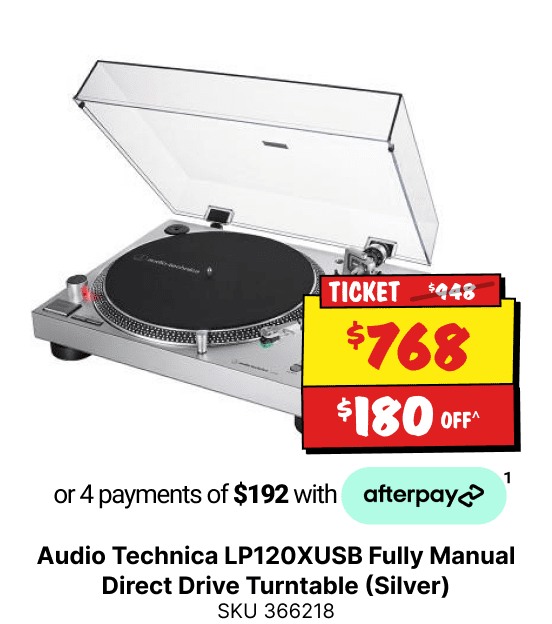 Audio Technica LP120XUSB Fully Manual Direct Drive Turntable (Silver)