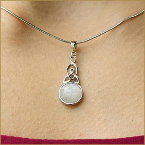 Celtic Mother© Moonstone Pendant