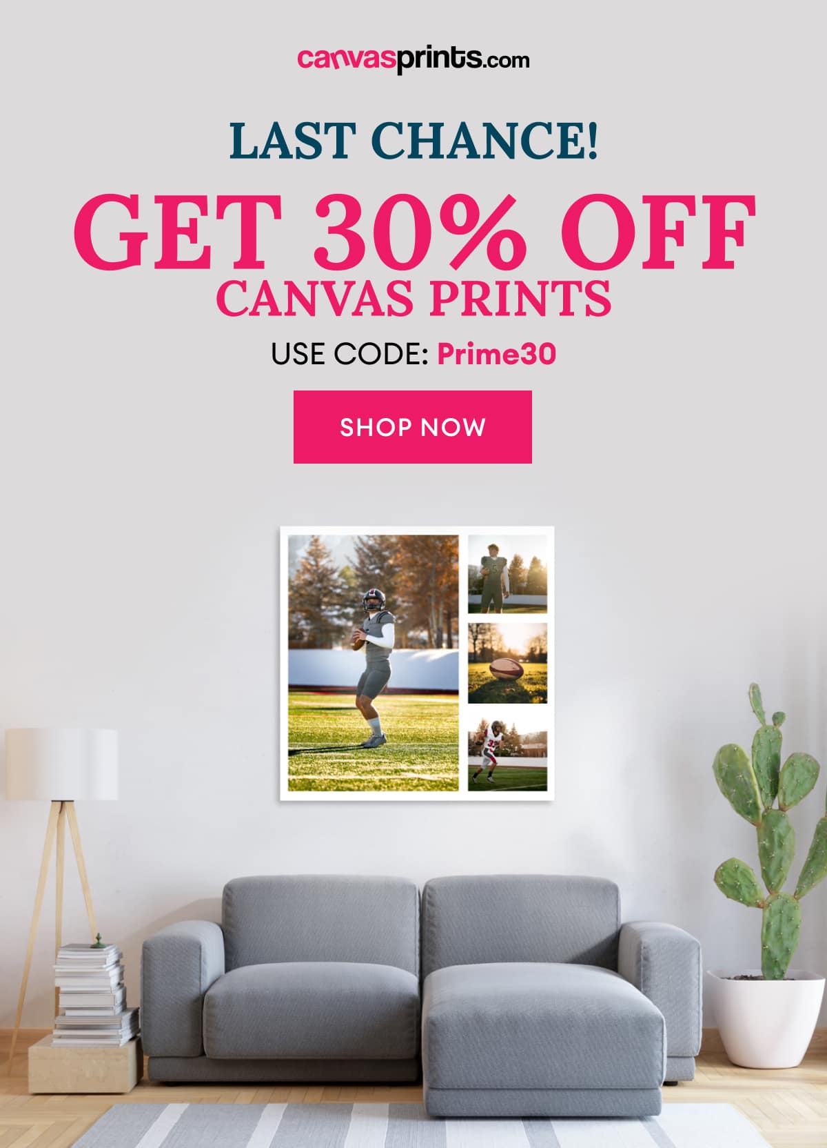 Last Chance! Get 30% OFF Canvas Prints SHOP NOW