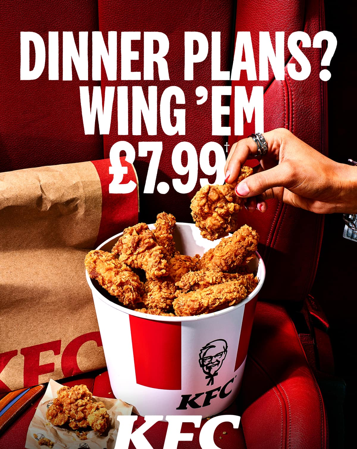 Bow down to our fiery 20 Hot Wings Bucket, £7.99. 