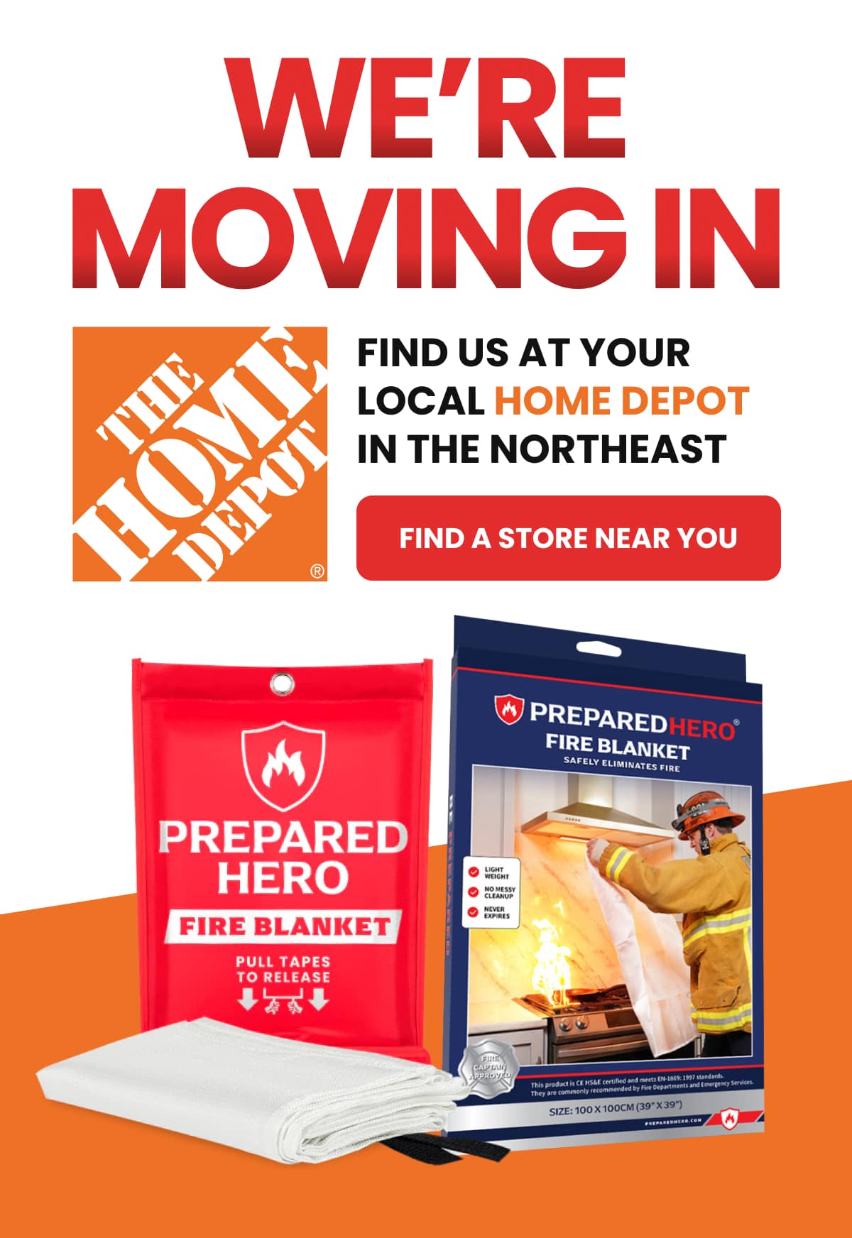 We’re Moving In. Find Us at Your Local Home Depot in the Northeast