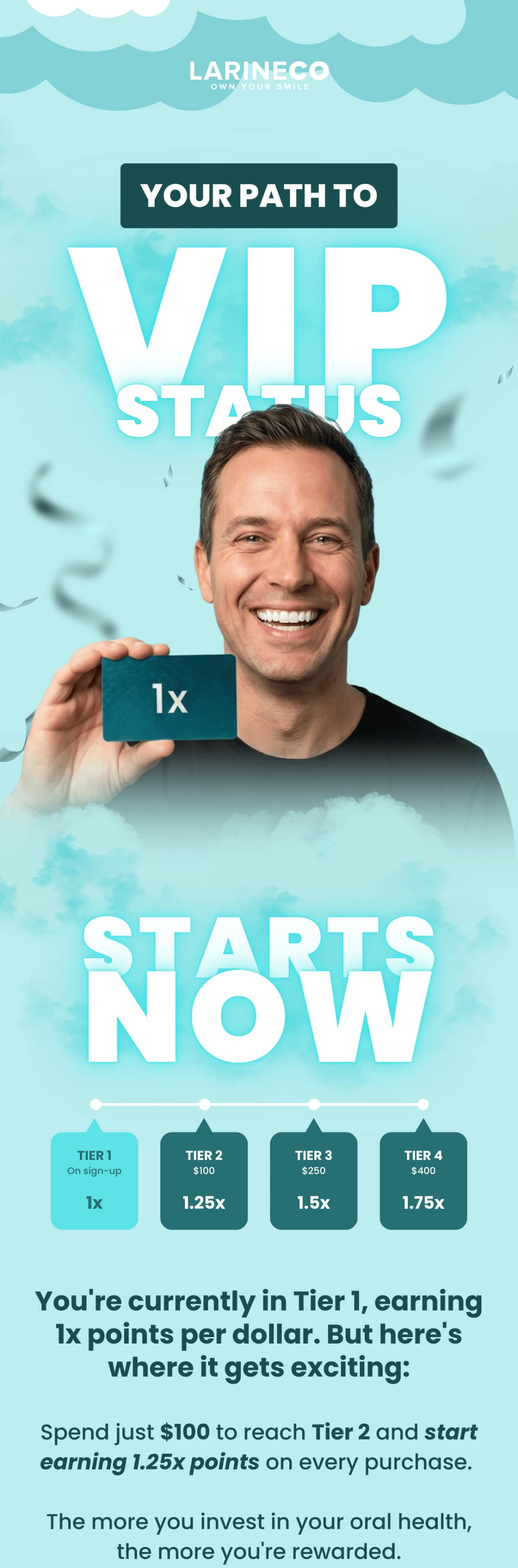 Learn how to earn up to 2x points and exclusive perks as you level up