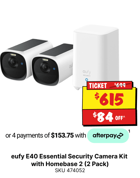 eufy E40 Essential Security Camera Kit with Homebase 2 (2 Pack)