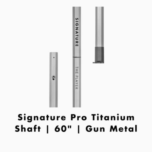  Signature Pro Titanium Shaft 60" Gun Metal 