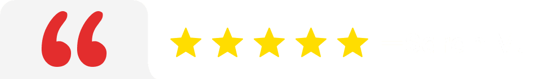 5 stars -Sarah M.