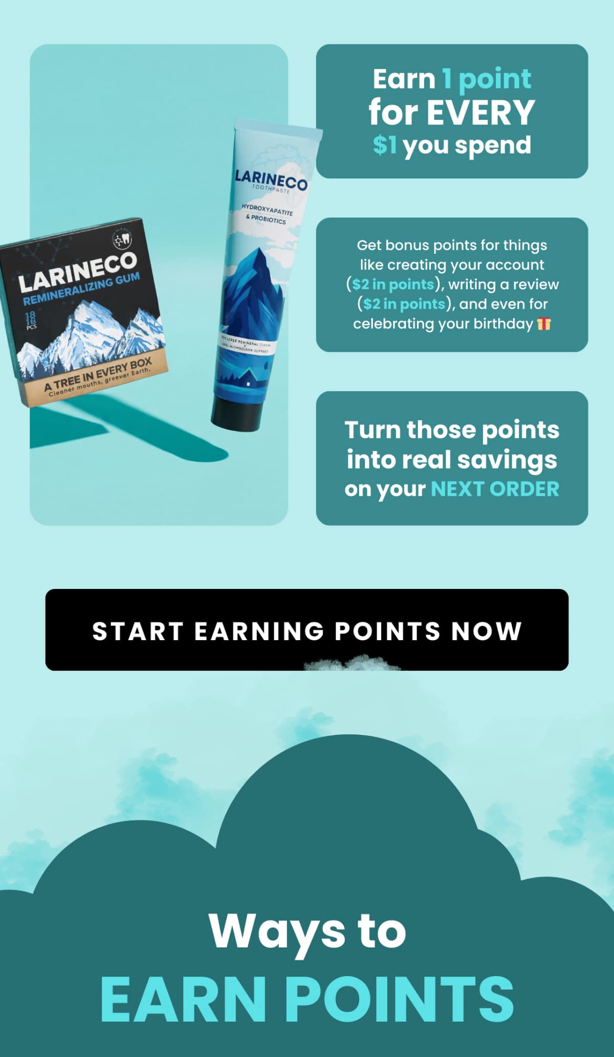 Get bonus points for things like creating your account ($2 in points), writing a review ($2 in points), and even for celebrating your birthday