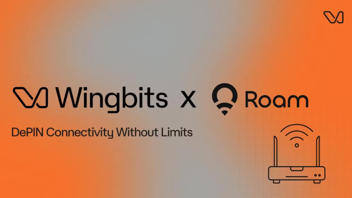 Wingbits x Roam partnership banner