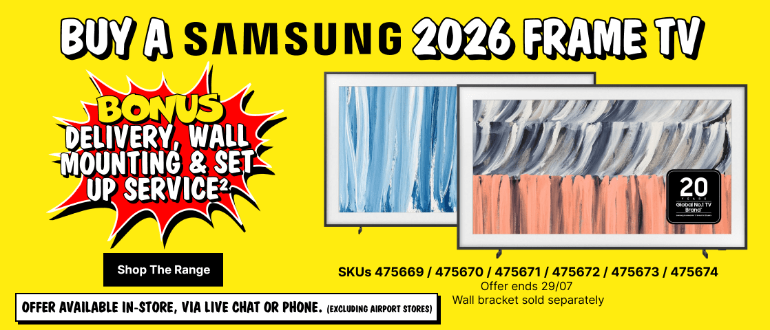 TV Takeover - Samsung Frame TV Offer