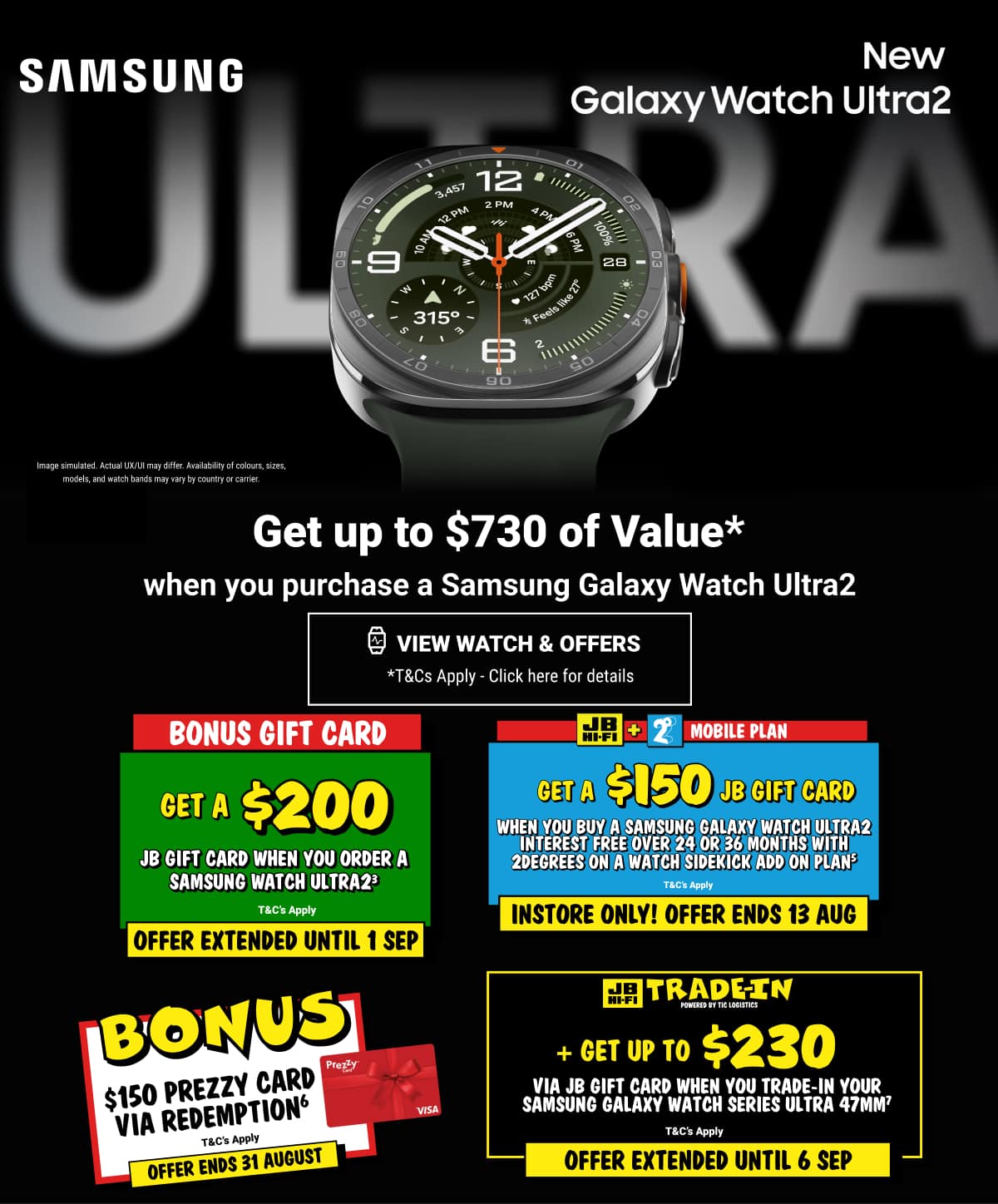 Samsung Galaxy Watch Ultra2 47mm (Titanium Silver/Marine Olive)