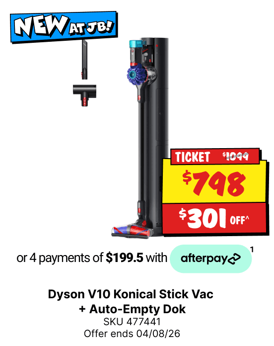 Dyson V10 Konical Stick Vac + Auto-Empty Dok