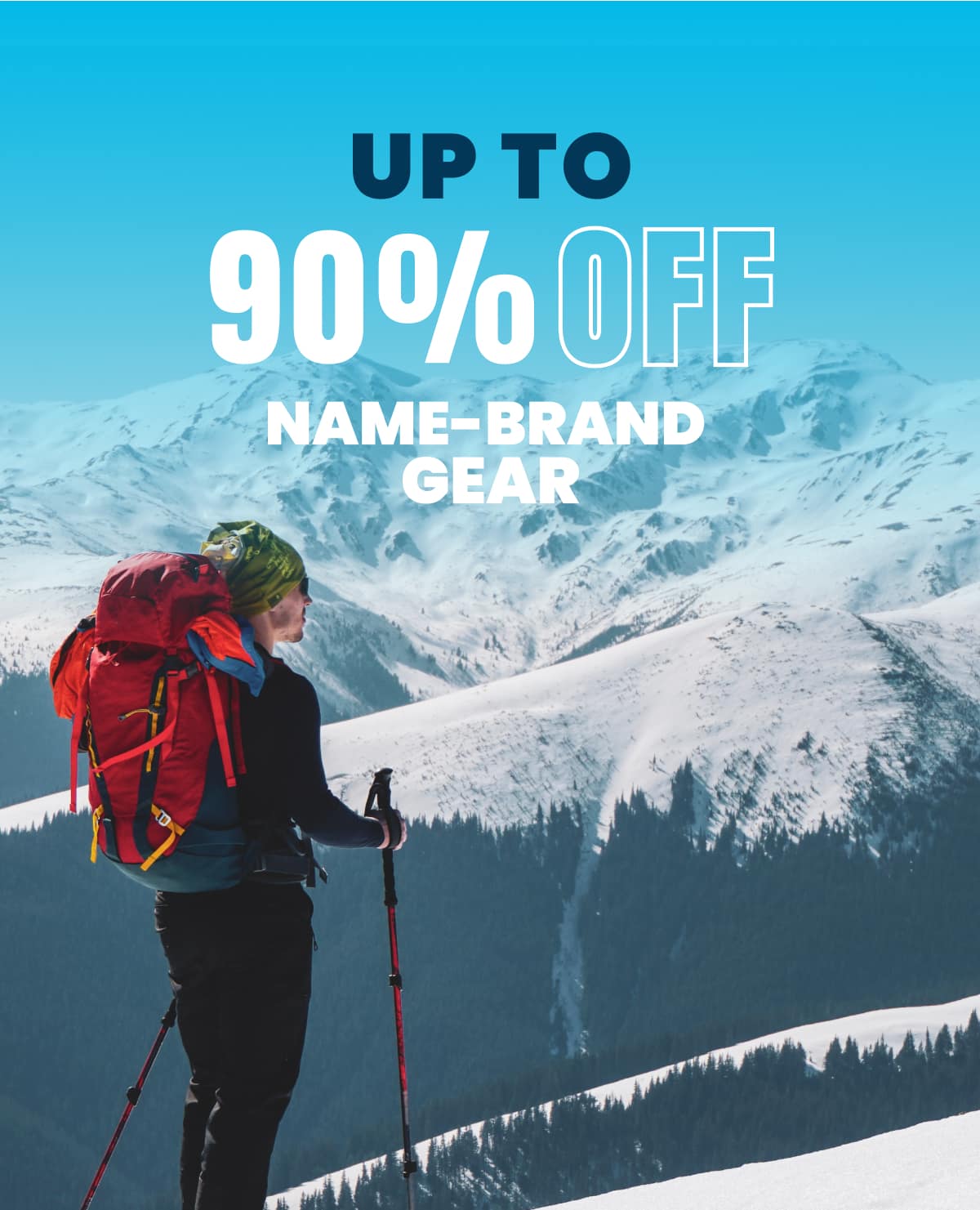 UP TO 90% OFF NAME BRAND GEAR