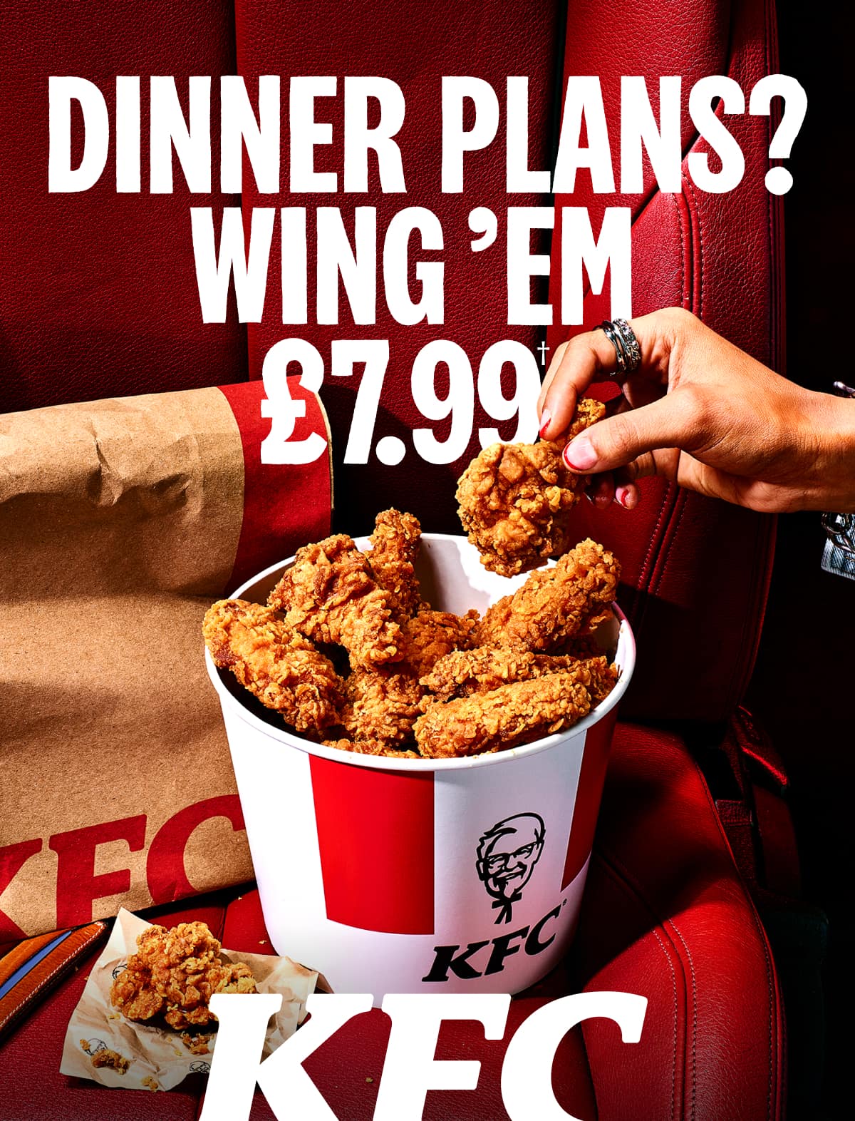 Bow down to our fiery 20 Hot Wings Bucket, £7.99. 