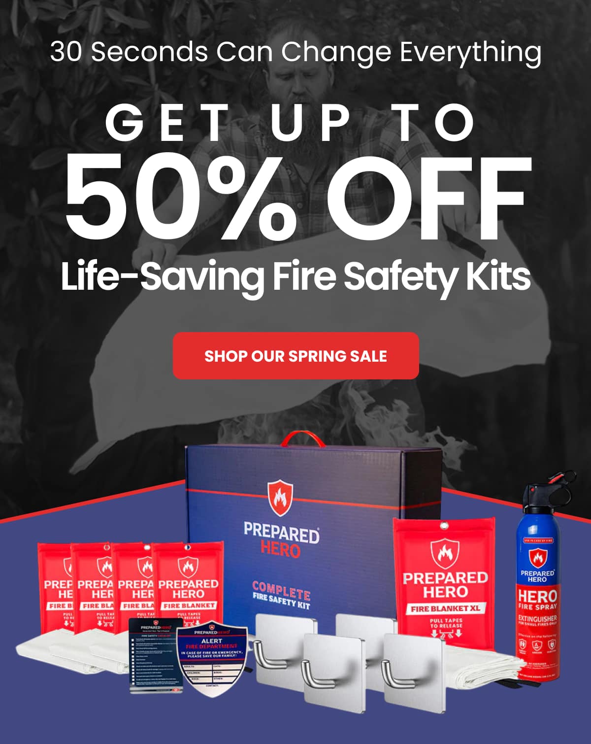 GET UP TO 50% OFF LIFE-SAVING FIRE SAFETY KITS