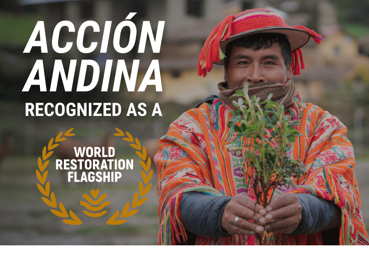 Acción Andina Recognized as a World Restoration Flagship