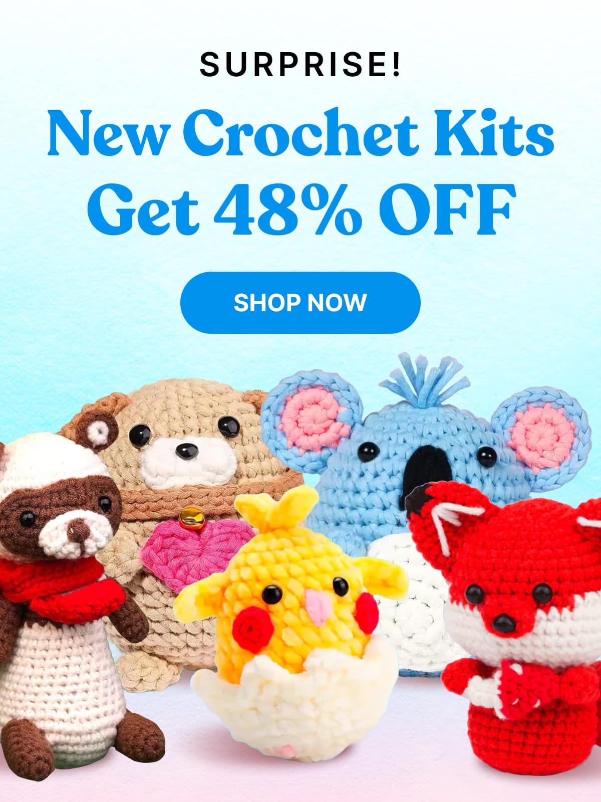 Our New Crochet Kits Are Here Get 48% OFF