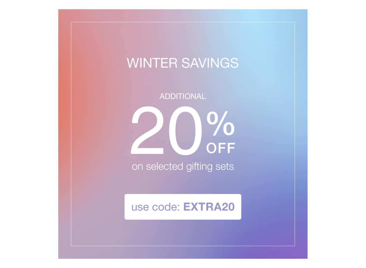 20% off selected gift sets