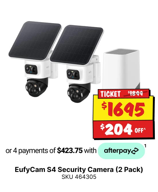 eufy EufyCam S4 Security Camera (2 Pack)