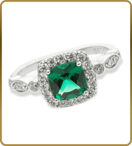 Luck Of The Irish™ 18K White Gold Ring