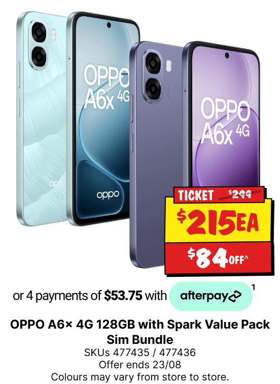 OPPO A6x 4G 128GB with Spark Value Pack Sim Bundle 