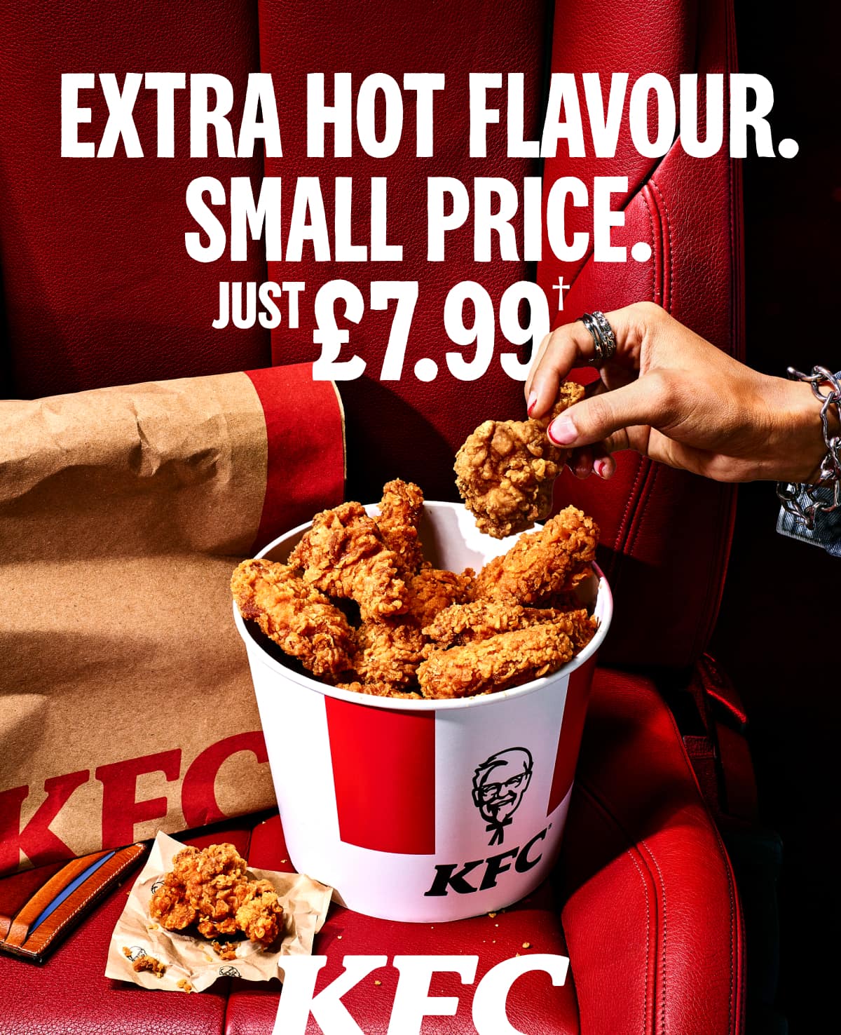 Tuck into our 20 Hot Wings Bucket for only £7.99. Proper bargain. 
