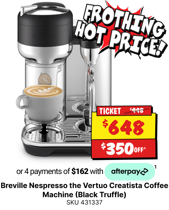 Breville Nespresso the Vertuo Creatista Coffee Machine (Black Truffle)