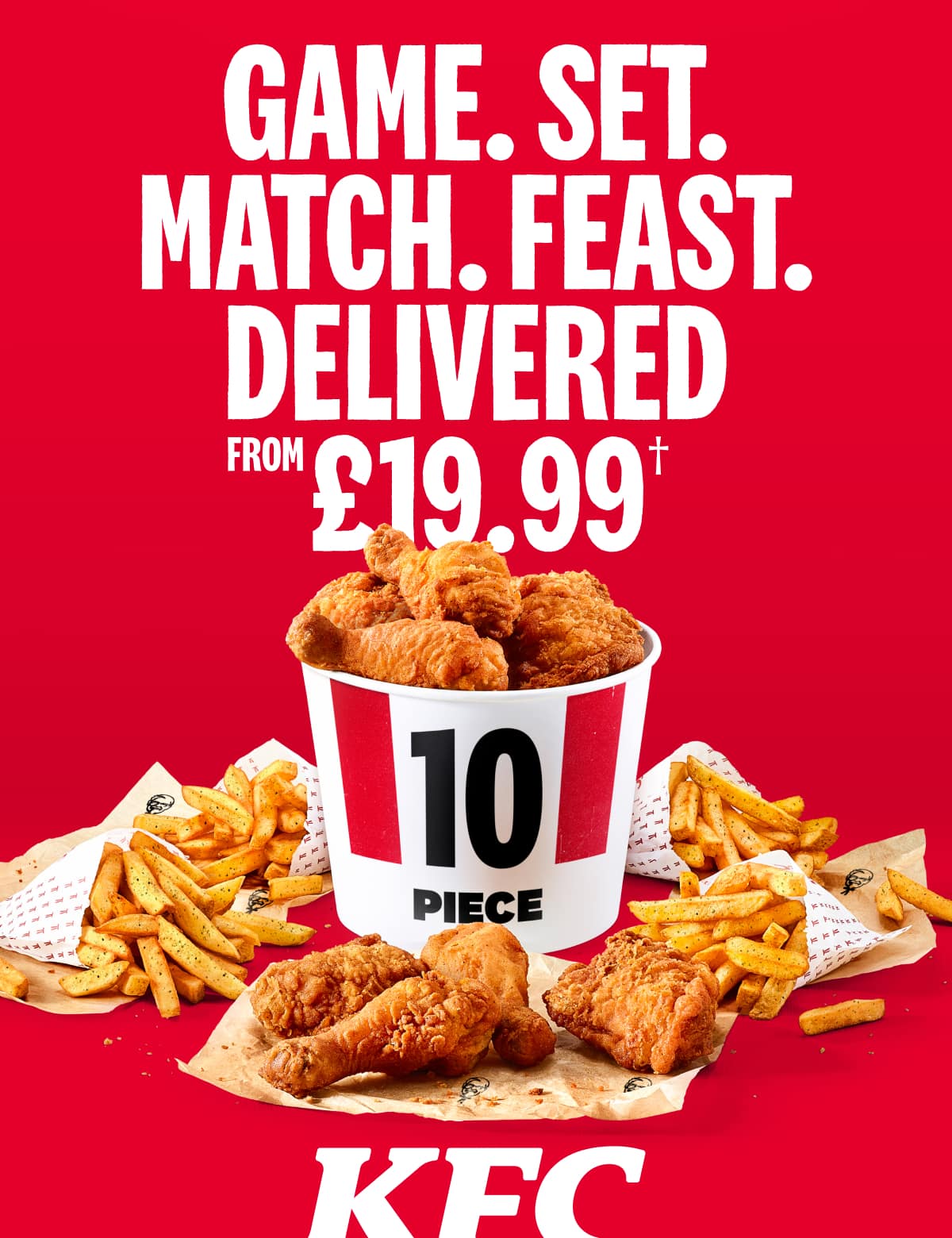 Get our divine 10pc Bargain Bucket delivered from £19.99. 
