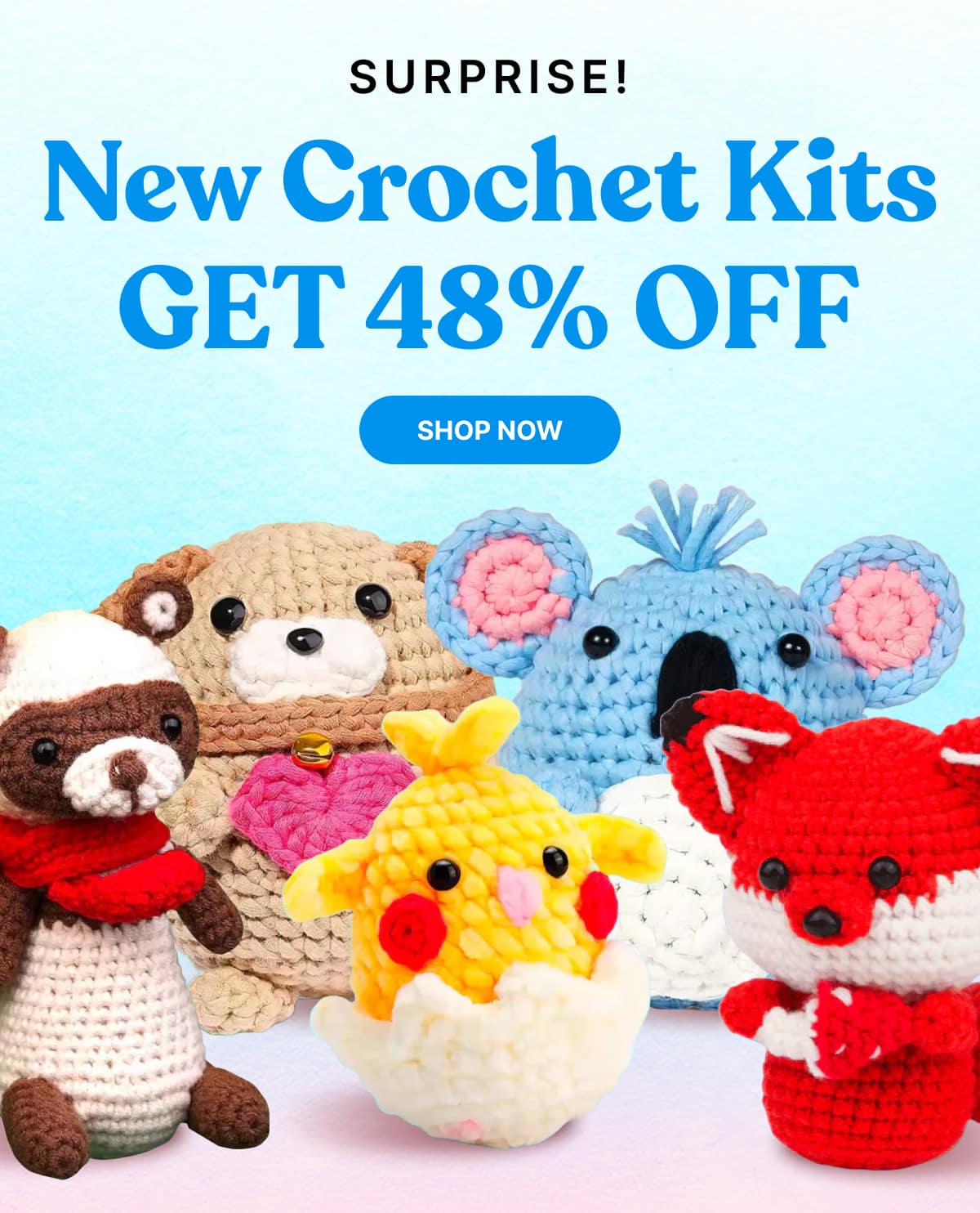 Our New Crochet Kits Are Here Get 48% OFF