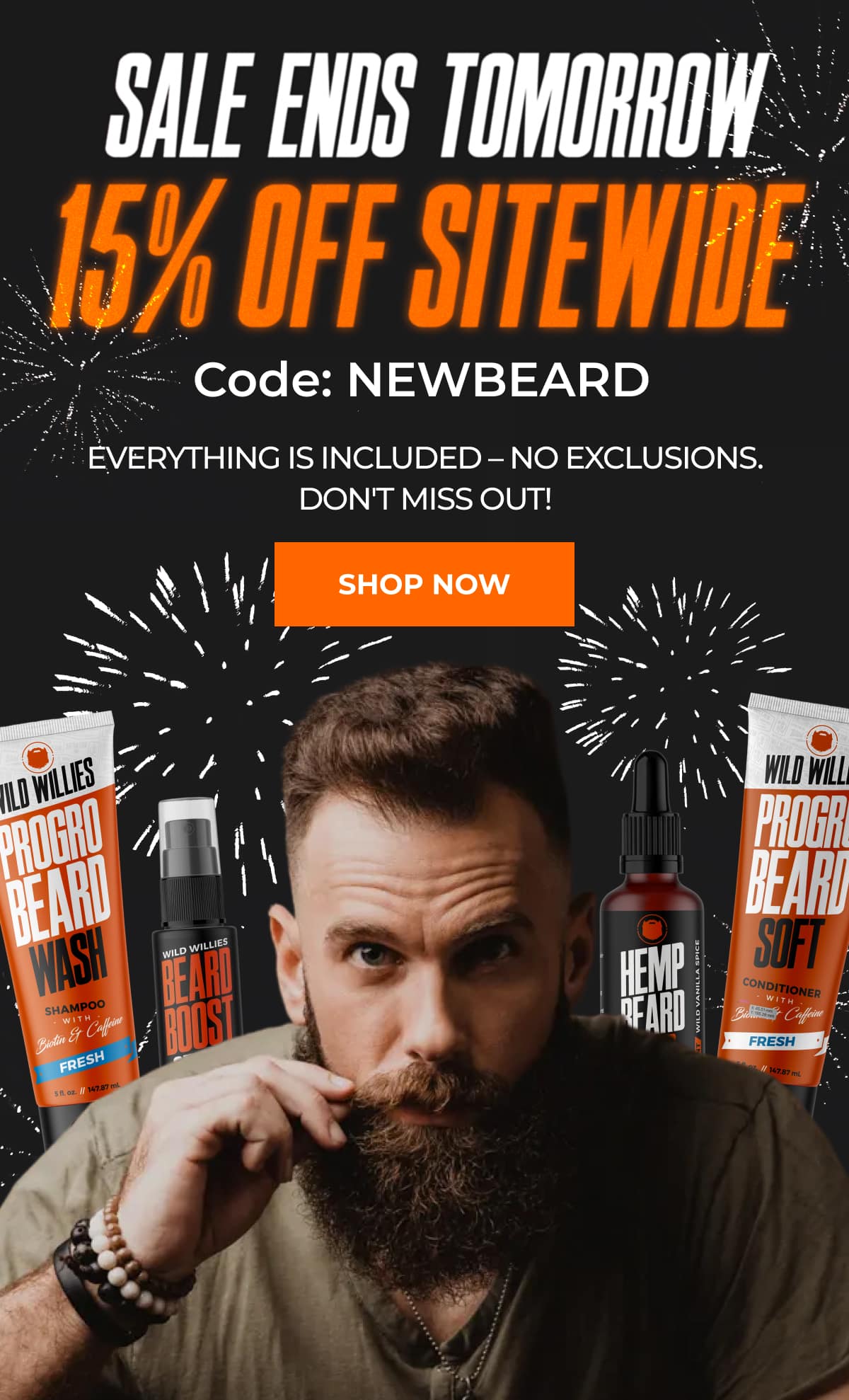 Sale Ends Tomorrow 15% OFF sitewide
