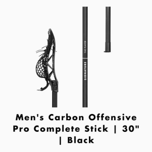  Men's Carbon Offensive Pro Complete Stick 30" Black 