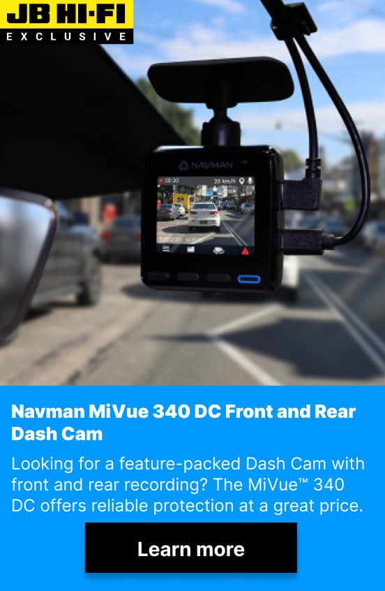 Navman MiVue 340 DC Front and Rear Dash Cam