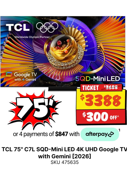 TCL 75" C7L SQD-Mini LED 4K UHD Google TV with Gemini [2026]