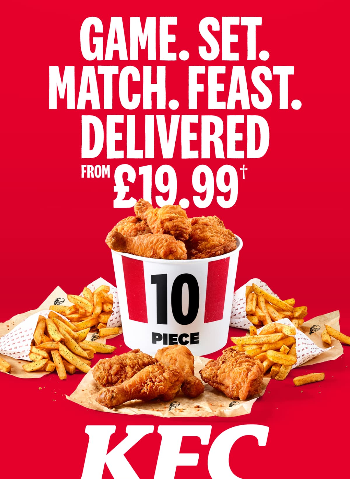 Get our divine 10pc Bargain Bucket delivered from £19.99. 