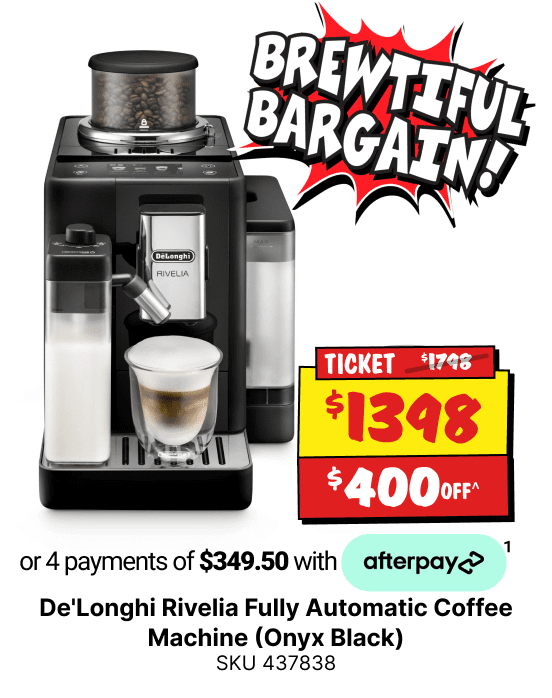 De'Longhi Rivelia Fully Automatic Coffee Machine (Onyx Black)