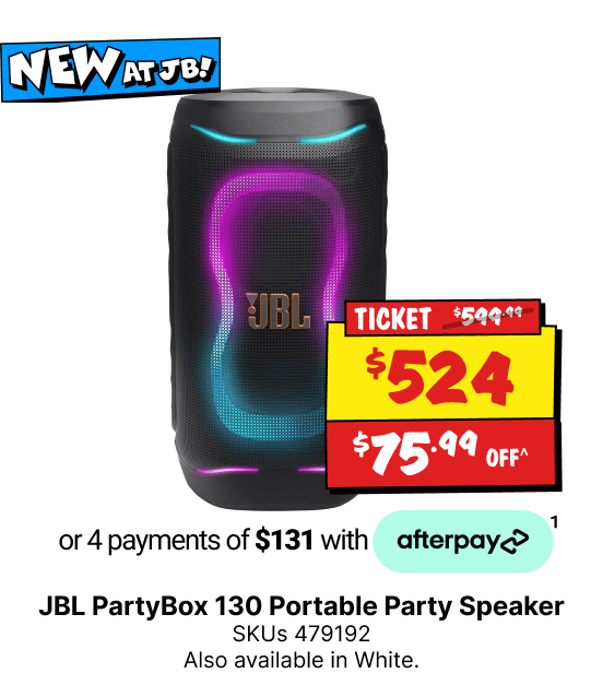 JBL PartyBox 130 Portable Party Speaker (Black)