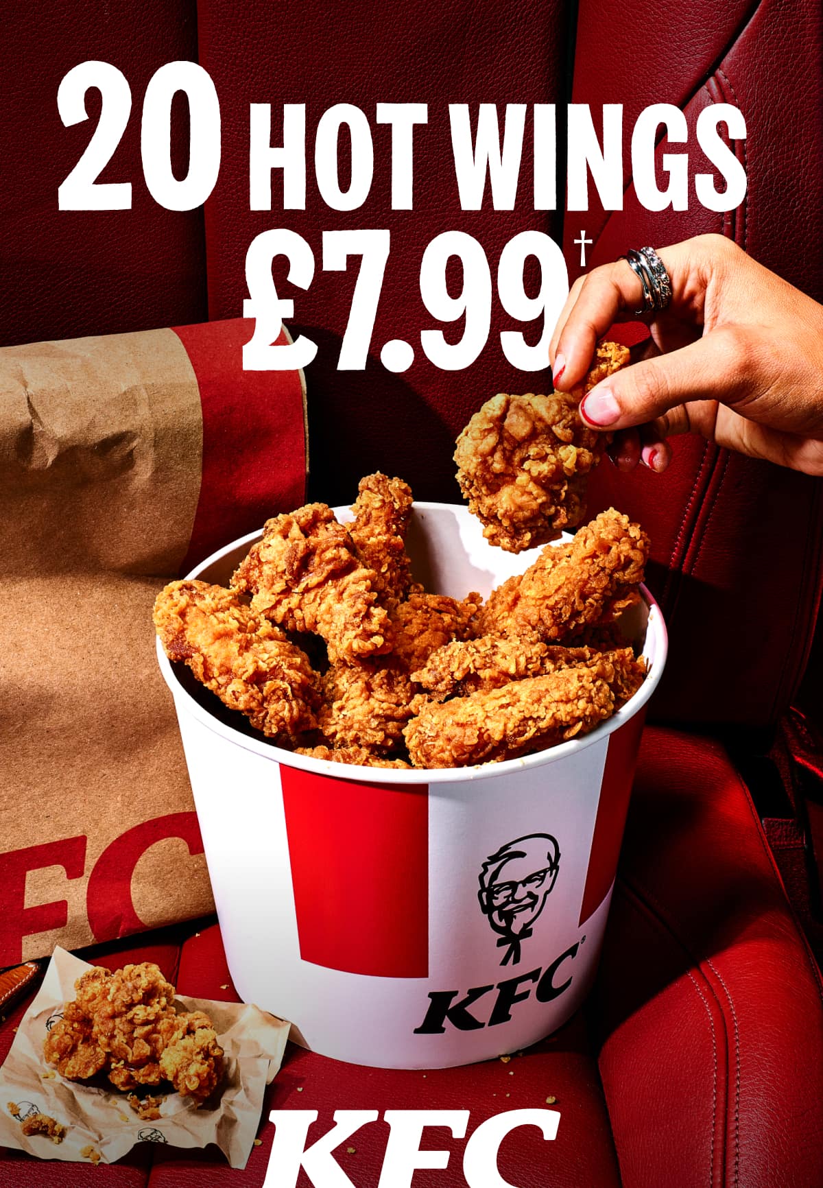 Tuck into 20 Hot Wings for just £7.99 