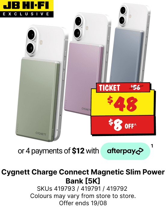 Cygnett Charge Connect Magnetic Slim Power Bank [5K] (Pink)