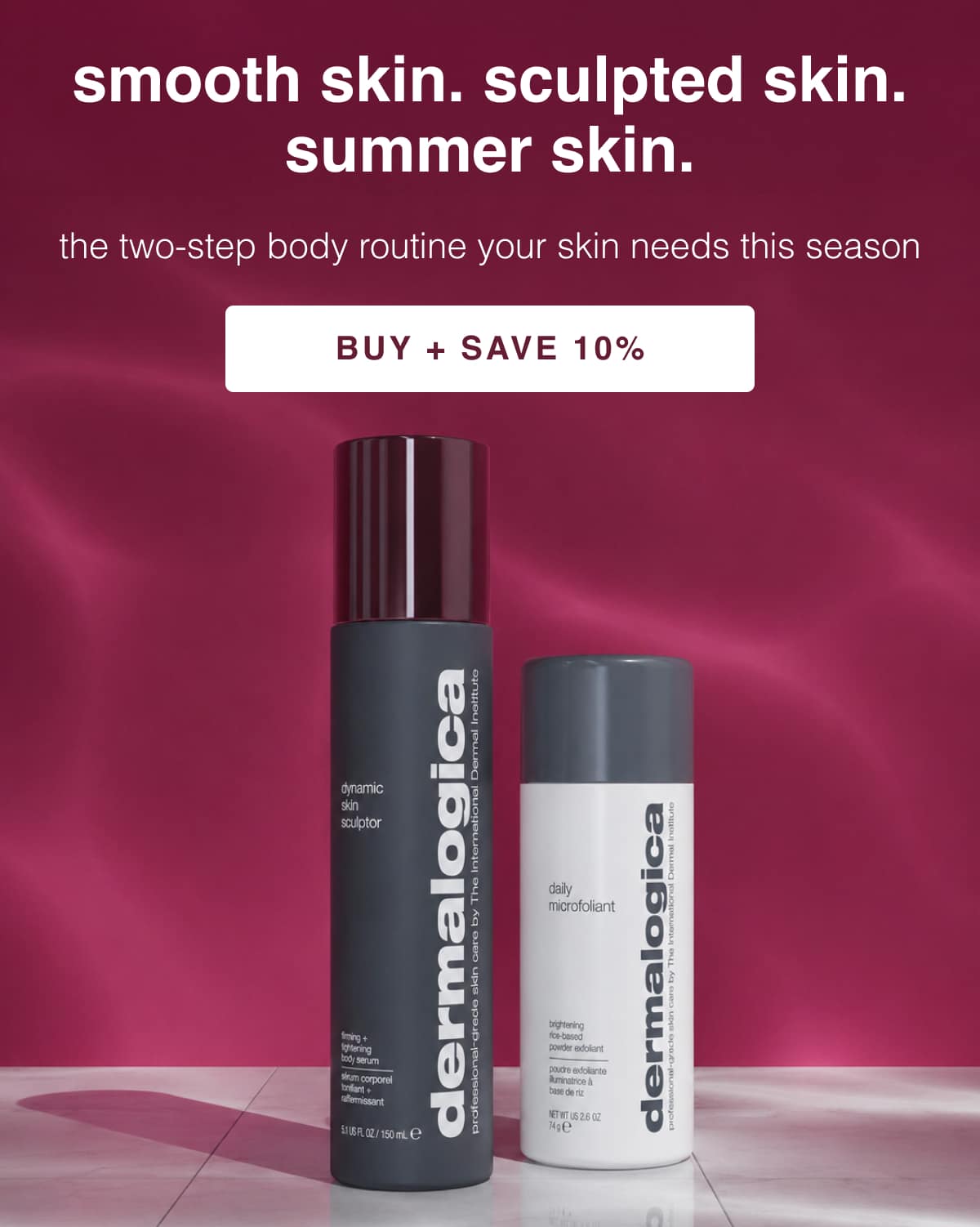 daily microfoliant + dynamic skin sculptor duo
