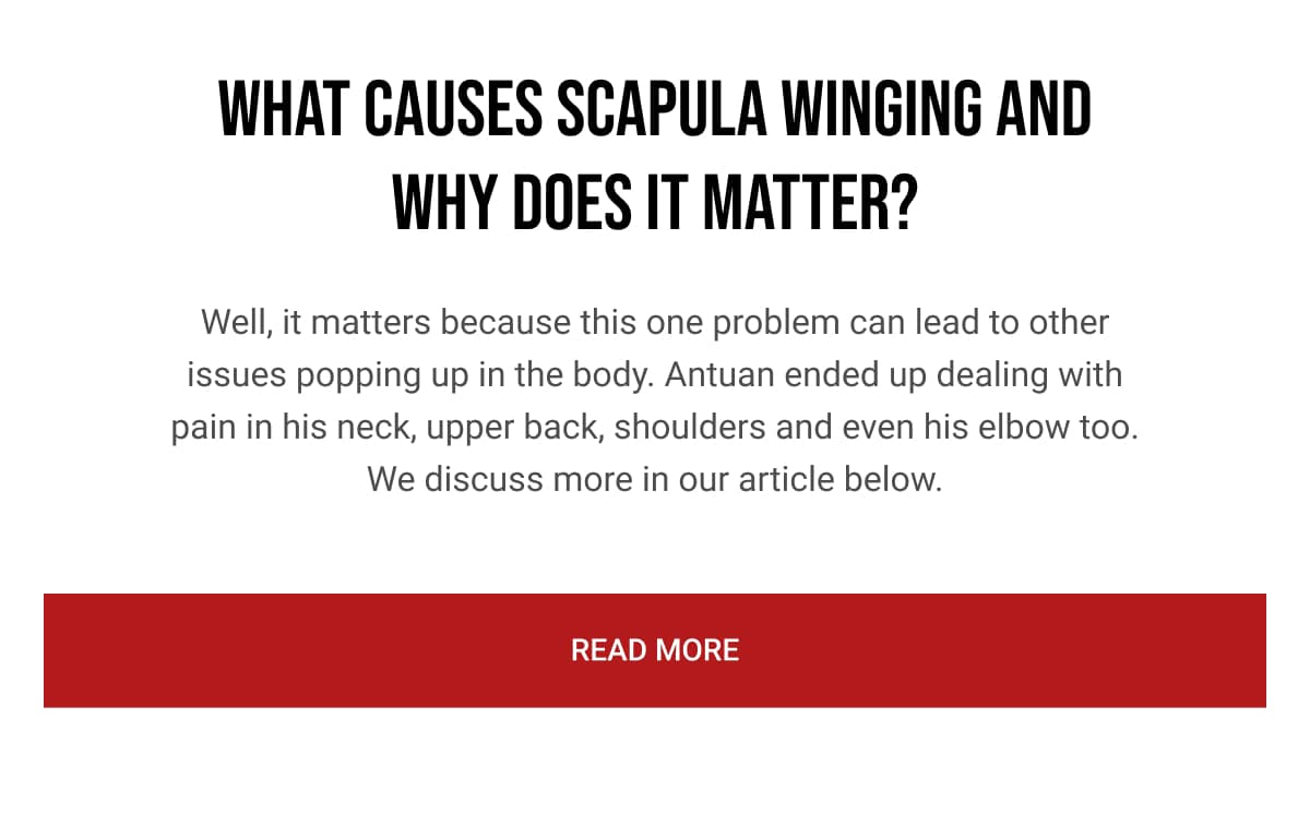 Shoulder blades sticking out? Functional Patterns