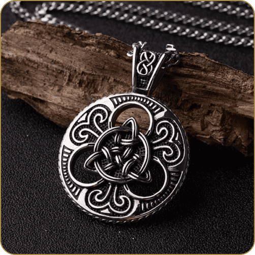 Celtic Knot™ Stainless Steel Men's Cuban Necklace