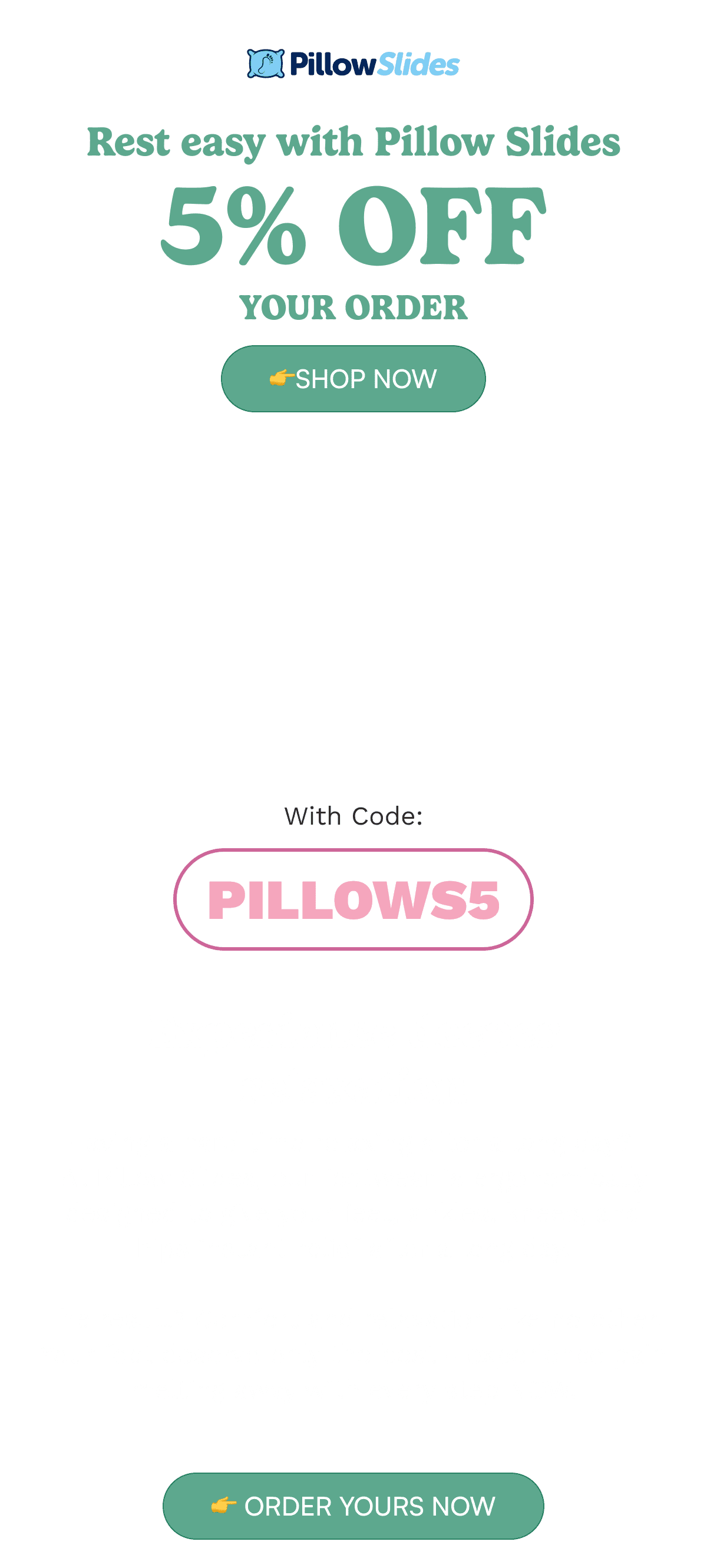 IZIPillowSlicles Rest easy with Pillow Slides 5% OFF YOUR ORDER SHOP NOW With Code: ORDER YOURS NOW 