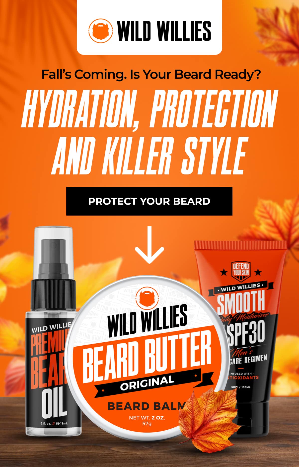 Fall's Coming. Is Your Beard Ready? Hydration, Protection and Killer Start Here