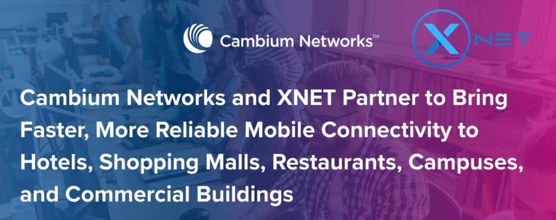 XNET and Cambium Networks partnership illustration