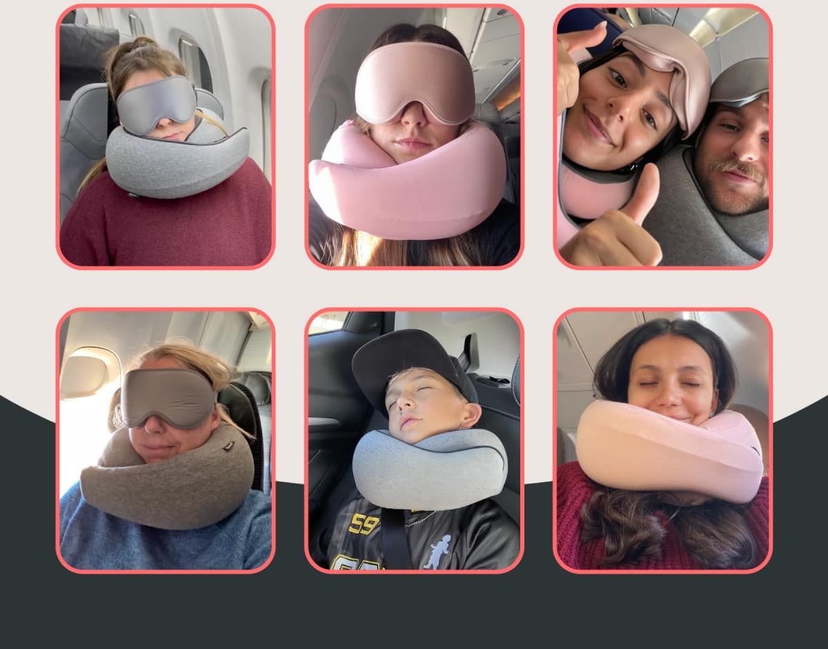 Arrive Relaxed & Refreshed. Experience your journeys in a new light with our premium FlyHugz® neck pillows.