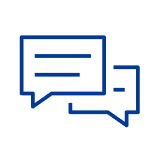 icono de burbujas de mensaje